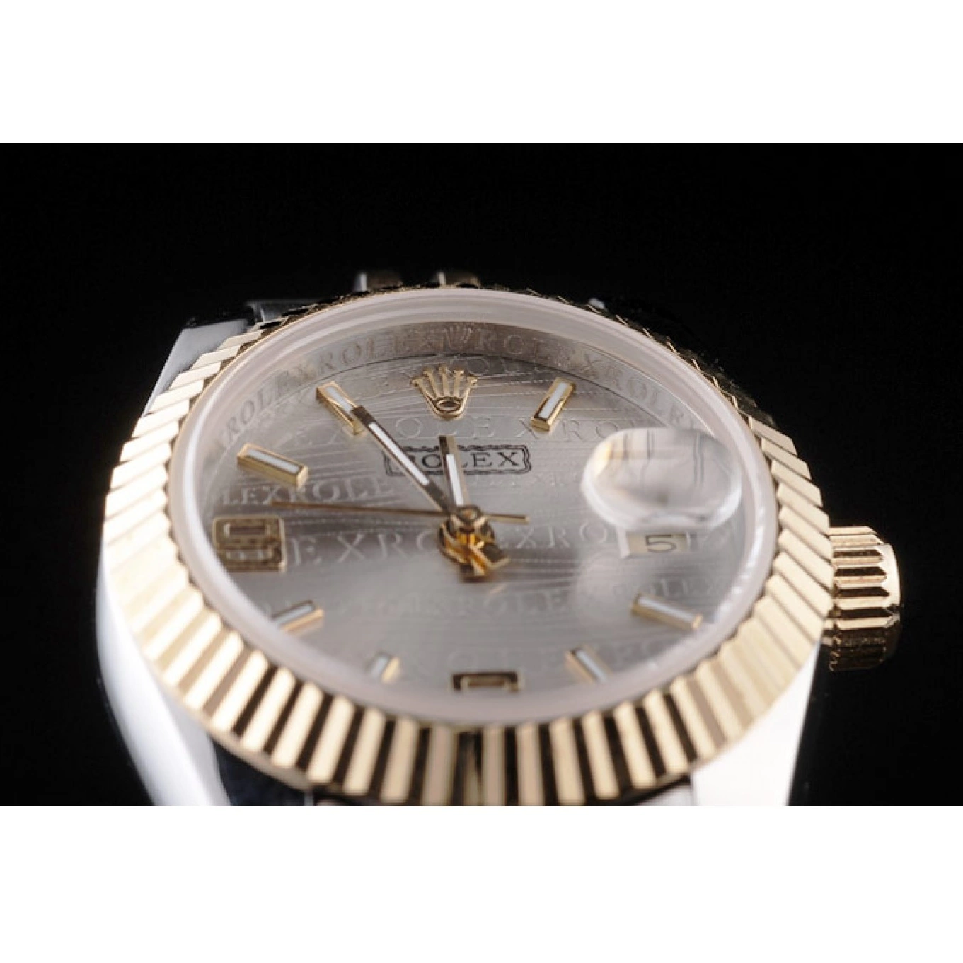 Rolex aaa copy Two Stainless Steel Yellow Plated Datejust 98078 Rolex Tone Gold 0607